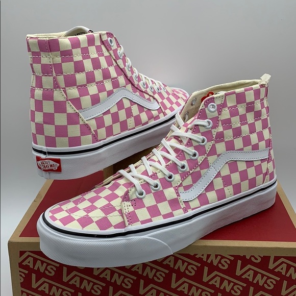 VANS Sk-8-Hi Tapered CHECKERBOARD Fchsapktrwt men’ - Picture 4 of 16